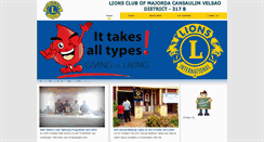 Desktop Screenshot of lionsclubmcvgoa.org